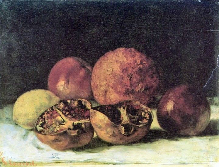 Gustave Courbet Pomegranates